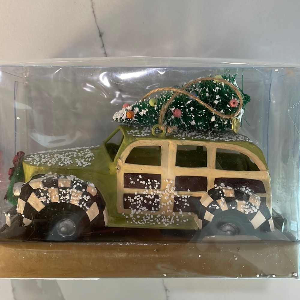 MacKenzie Childs vintage car ornament